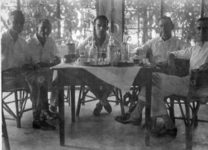 Singapore slings, Colin Campbell second right