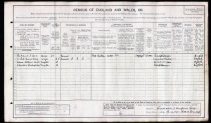 Christine Gladys Guy Cleveley on 1911 census