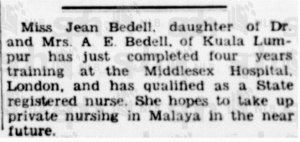 Jean Bedell 8 May 1937