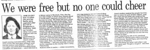 Jane Elgey Daily Mail 1995 Recollection Reduced